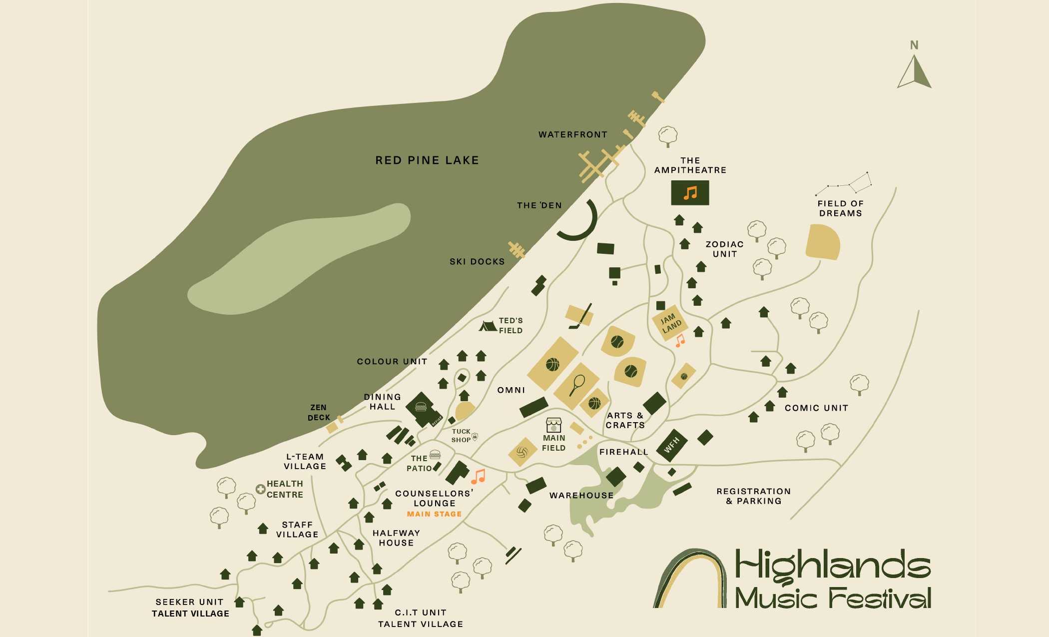 Map of Highlands Music Festival